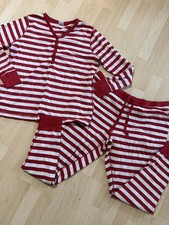 Hanna Anderson Adult Unisex Pajamas Red Stripes 100% Cotton Pajamas-set XXL Women's Pyjamas price