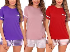 Women's Pyjamas Short Set Summer Cotton Lady's PJs and Short Loungewear Women's Pyjamas price