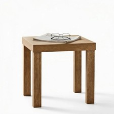 Square Oak Side Table Small Coffee Table Bedside End Table Living Room 35cm Coffee Table price