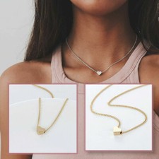 Creative Gold Silver Love Heart Collarbone Short Chain Choker Pendant Necklace Swarovski Necklace price