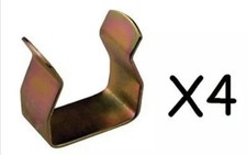 4 X  Divan Clips to Join Divan Base, Ottoman Bed - Strong Metal u Bed Clips Divan Base price