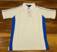 Boys sports polo shirt FINDEN AND HALES white blue Age 13-14 NEW PE CASUAL GAMES Boys' Shirt price