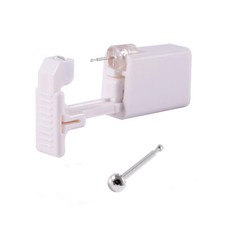 Disposable Nose Piercing Kit Foldasafe - Silver Gold CZ Stud Ring Gun Home Self Gold & Silver Piercing price