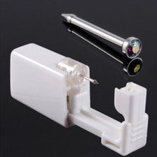 Disposable Nose Piercing Kit - Silver Gold CZ Stud Earring Gun DIY Home Self Ear Gold & Silver Piercing price