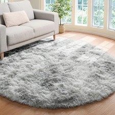 Round Fluffy Rugs Large Shaggy Rug Bedroom Living Room Anti Slip Soft Carpet Mat Living Room Rug price