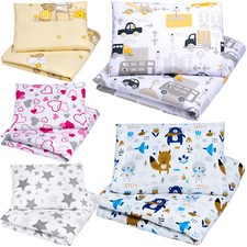 COT BED 2 PIECE BEDDING SET  BABY TODDLER JUNIOR BED DUVET COVER PILLOWCASE Baby Duvet Cover Set price