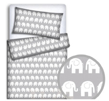 Baby Bedding Crib Set 2PC 70x80cm Duvet Cover Elephants Grey Baby Duvet Cover Set price
