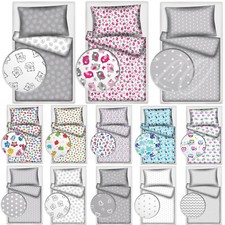 BABY 2PC BEDDING SET COT BED TODDLER JUNIOR BED DUVET COVER + PILLOWCASE Baby Duvet Cover Set price