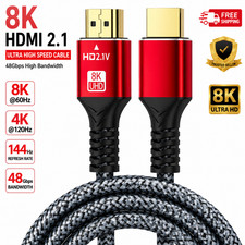 8K HDMI Cable 2.1 High Speed 8K@60Hz, 4K@120Hz 144Hz 48Gbps UK HDMI Cable price