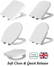 Luxury Bathroom Toilet Seat Soft Close White Seats Anti Slam WC Home Heavy Duty Toilet Seat price