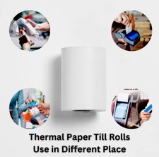 10 Till Rolls Good Quality 57x40 rolls Card Machine Receipts Paper Till Roll White Goods Accessories price