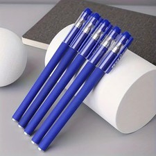2x BLUE Matte Gel Ink Pens 0.5mm – Extra Fine Tip Smooth Writing Pen Set UK Pen Set price