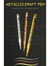 Metallic Marker Pens - Set Of 3 Gold, Silver, And Copper Permanent Paint Pen set Pen Set price