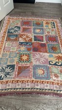 Multicolour Kilim Flatweave Reversible Rug, Geometric Sun, 2ft x 3ft Kilim Rug price