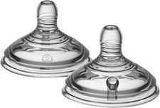 Tommee Tippee Closer to Nature 3 months Medium Flow Bottle Teats - Pack of 2 uk Bottle Teat price