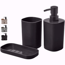 Bathroom Set Accessories 3Pcs Soap dispenser Toothbrush Holder Cup Soap dish Bathroom Accessory Set price