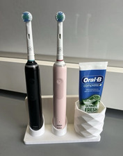 White Plastic Geometric Bathroom Accessory Set Toothbrush & Toothpaste Holders Bathroom Accessory Set price