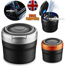 Auto Car Ashtray Cigarette Cup Ash Holder LED Lid Self Extinguishing Ash Tray Ashtray price