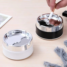 Stainless Steel Ashtray with Lid Windproof for Cigarettes Home Outdoor Ashtrays Ashtray price