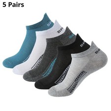 Trainers 5 & 10 Pack Ankle Socks Cotton Low Cut High Quality Unisex 9-12 Size UK Ankle Socks price