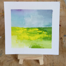 Landscape  original Oil Painting 4 X 4 Ins Cheshire Artist Lorna Marie Oil Painting price