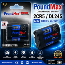 1 x 2CR5  PoundMax  6 V Lithium-Ion FİLM CAMERA SLR DSLR QUİCK DİSPATCH Digital Camera Batteries price