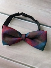 Tartan Bow Tie Mens Burgundy Green Plaid Adjustable Pre-Tied Smart Wedding Bow Tie price