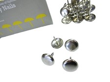 Nickel chair upholstery glide nails silver domes of silence Flat 19mm Pins Standard Chair price