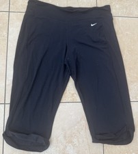 Nike FIT DRY Women’s Black Capri Activewear Trousers Plus Size XL Women's Capri Trousers price