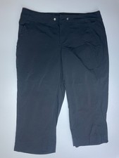 Columbia Trousers Women's  W32" L18" Anytime Outdoor Capri Pants Cropped Black Women's Capri Trousers price