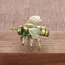 Solid Brass Honey Bee Figurine Mini Insect Ornament Desk Home Decor UK Decorative Figurine price