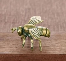 Solid Brass Honey Bee Figurine Mini Insect Ornament Desk Home Decor UK Decorative Figurine price