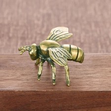 Solid Brass Bee Figurine Miniature Insect Ornament Desk Decor Gift UK Decorative Figurine price