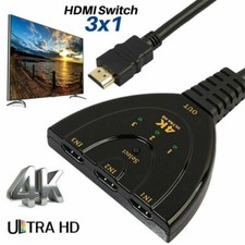 3 PORT MULTI SWITCH SPLITTER HDMI CABLE BOX HUB SWITCHER LCD HDTV PS3 XBOX 4K*2K Hub & Switch price