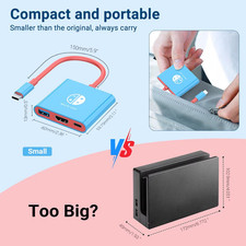 Portable Nintendo Switch Docking Station TYPE-C Hub with HDMI and USB 3.0 Gaming Hub & Switch price