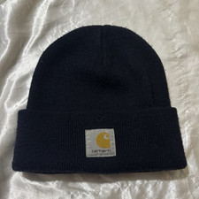 Carhartt Men's Black Acrylic Knit Logo Beanie Watch Hat One Size Men's Beanie price