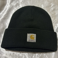 Carhartt Men's Black Acrylic Knit Logo Beanie Hat One Size Men's Beanie price