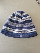 Adidas Climawarm Mens Blue White Striped Knit Hat Beanie One Size OSFM Men's Beanie price