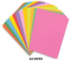 10 A4 PAPER SHEETS - 80GSM COLOURED PRINTER COPIER CRAFT PAPER - SELECT A COLOUR Craft Paper price