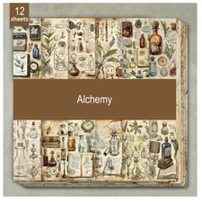 Alchemy - Craft Paper - 12 Sheets - 6"x6" - 160gsm - Scrapbooking Craft Paper price