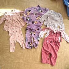 Disney Girls 3-6 Months 6pc Outfit Set Minnie Mouse Daisy Duck Floral Baby Bodysuit Set price