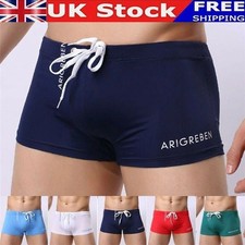 Mens Summer Swim Shorts Swimwear Swimming Trunks Underwear Boxer Briefs Pants UK Men's Swimwear price