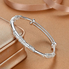 925 Sterling Silver Bracelet Bangle Gifts For Women Her Fashion Bracelet price