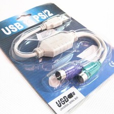 USB to 2 x PS/2 Adapter PS2 Female Keyboard and Mouse Adaptor Splitter Converter Computer Converters and Adapters price