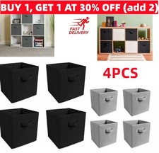 4 Pack Foldable Storage Box Foldable Canvas Drawer Organizer Fabric Cube Storage Box price