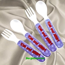 Baby Fork & Spoon Tom & Jerry Kids First  Feeding Spoon Baby Safe Edge Reusable Baby Feeding Spoon price