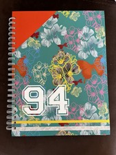 A4 Floral Varsity Spiral Notebook with Dividers Spiralli Defter price