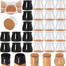 Silicone Chair Leg Caps Floor Protectors Felt Pads Furniture Feet Covers UK Furniture Accessories price