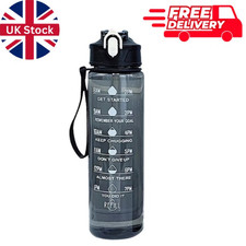 Sports Water Bottle Gym Travel Drinking Leakproof Bottle With Straw BPA-Free UK Drinks Bottle price
