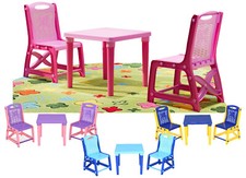Strong Children  Plastic Table and Chairs set for Study Nursery Outdoor Indoor Table & Chair Set price